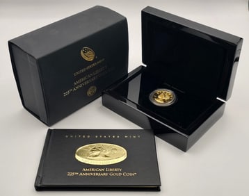 2017-W United States Mint 225th Anniversary Proof One Ounce Gold Coin In Box With COA