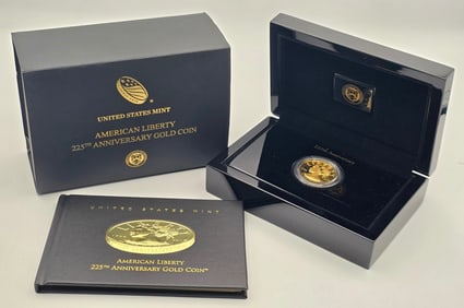 2017-W United States Mint 225th Anniversary Proof One Ounce Gold Coin In Box With COA