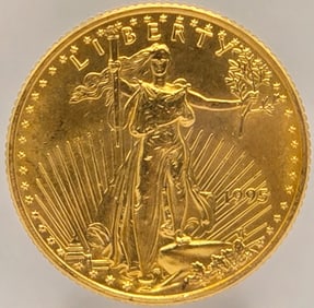 1995 United States $10 American Eagle 1/14 Ounce Fine Gold Coin