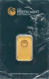 The Perth Mint 10 Gram .9999 Fine Gold Bar In Original Packaging: The Perth Mint 10 Gram .9999 Fine Gold Bar In Original