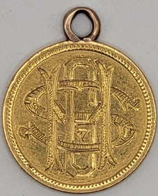 1891 United States $2-1/2 Gold Piece Love Token