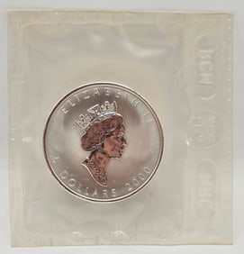 2000 Canada $5 Silver Maple Leaf Dragon Privy Coin