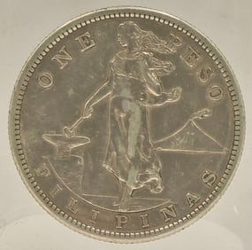 1911-S U.S. Philippines One Peso Silver Coin