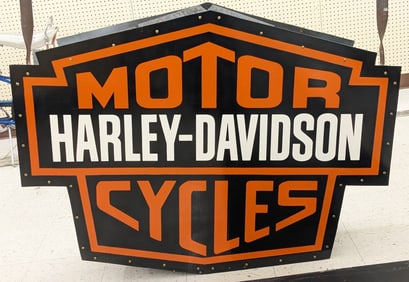 4ft DST Harley-Davidson Motorcycles Dealer Sign