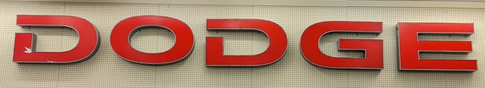 20ft DODGE Dealership Lighted Sign