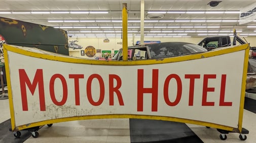 8ft Vintage DS Denver?s Motor Hotel Lighted Sign
