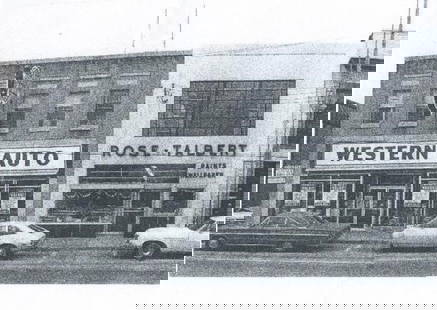 45ft Vintage SSP Western Auto 9-Piece Sign: Incredible 45ft single sided porcelain Western Auto 9-piece advertising sign. Has porcelain loss, discoloration, rust, and other wear from age. Measures approximately 45ft across by 5ft tall