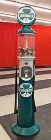 Custom Shamrock Visible Gas Pump Gum Ball Dispenser