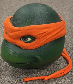 1990s Teenage Mutant Ninja Turtle Michaelangelo Movie Prop Head