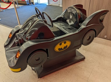 Restored Vintage 25? Coin Op Batmobile Kiddie Ride