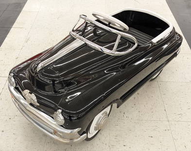 Restored Murray Torpedo Pedal Car: Restored Murray Torpedo pedal car. Nice condition with some scratches and wear from display and storage. Measures approximately 38in across