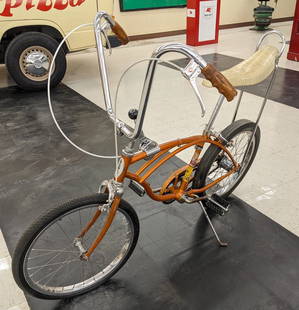 1966 Schwinn Sting-Ray Bicycle w/ 3-Speed Shifter: Unrestored original 1966 Schwinn Sting-Ray bicycle with 3-Speed shifter. Appears to be in overall good original cosmetic condition with paint loss, scratches, pitting on chrome, and wear from use and