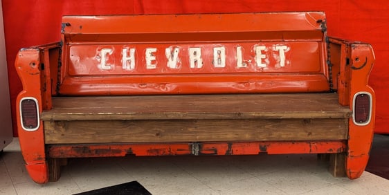 Custom Vintage Chevrolet Pickup Truck Bed Bench