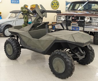 Custom Electric Halo Turret Warthog w/Master Chief Figure