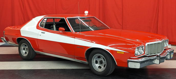 2004 Starsky & Hutch Movie Used 1974 Ford Gran Torino: This car is 1 of 9 used in the filming of the 2004 remake of Starsky & Hutch with Ben Stiller and Owen Wilson. Car comes complete with the magnetic rooftop red flashing light, Police radio, and iconic