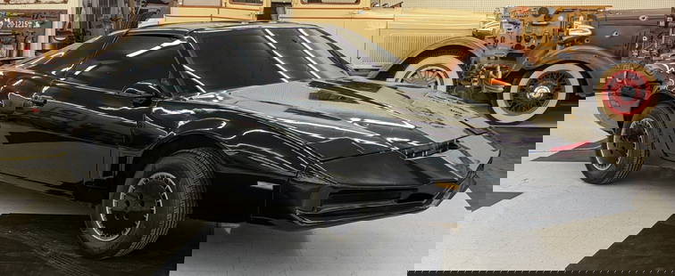Knight Rider KITT Replica 1982 Pontiac Firebird Trans-Am: This car is completely overhauled on the exterior with correct LED lighting, T-Tops, tinted windows, and other details to be just like the original. The interior has the correct dash and steering whee