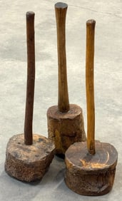 Primitive Large Wooden Mallets/Mashers