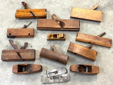 (10) Primitive Woodworking Planes