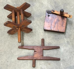 Primitive Wooden Yarn Winder, Hand Held Yarn Winder, Hook Rope Maker