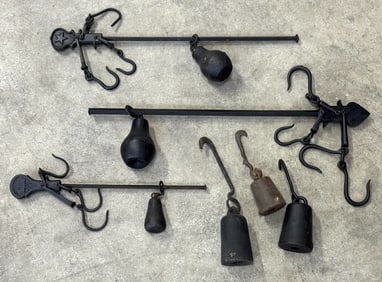 Cast Iron Scale Hanging Beam Balance Including Hooks?& Sliding Weight