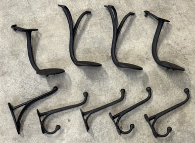 Cast Iron Buggy Steps & Wall Mounting Hooks