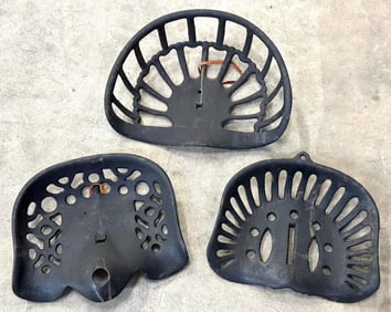 Antique Cast Iron Tractor Seats