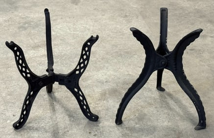 Antique Eclipse & Foster Cast Iron Water Heater Stand/Bases