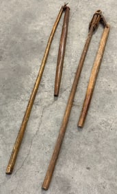 Primitive Wooden Corn Flails