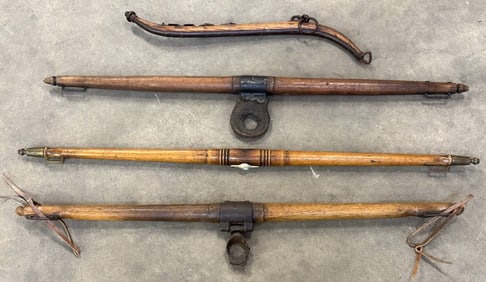 Various Wooden Single Ox Yoke Harness & Wooden Ox Yoke Pieces