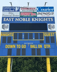 East Noble Schools Retired Scoreboard