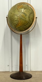 Vtg. Replogle 12in Diameter Globe, World Ocean Series