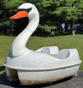 AdventureGlass Classic Swan Fiberglass 2-Person Pedal Boat