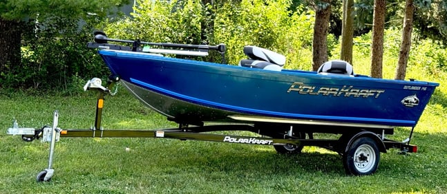 *NEW* 14ft 2023 Blue Polar Kraft Outlander 146T Aluminum Fishing Boat w/ 2023 Trailmaster Trailer