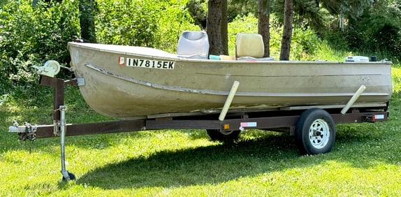 1960 16ft Sea Nymph Runabout Boat w/2009 Custom Trailer
