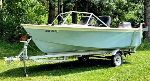 1967 27ft Chris Craft Corsair Runabout Boat w/1967 Trailer