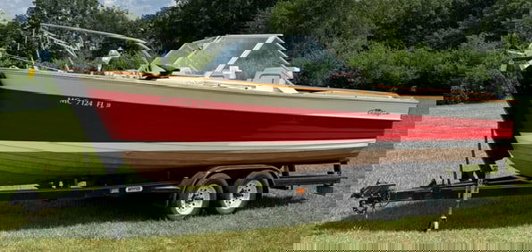 1964 24ft Wooden Chris Craft Sea Skiff Ranger, 327 Motor *Project Boat* w/Trailer