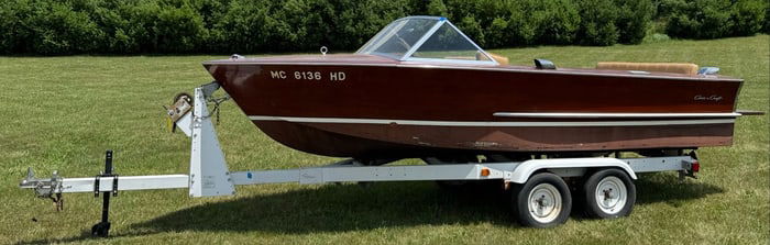 1968 17ft Wooden Chris Craft Grand Prix, 327 Motor *Project Boat* w/Trailer