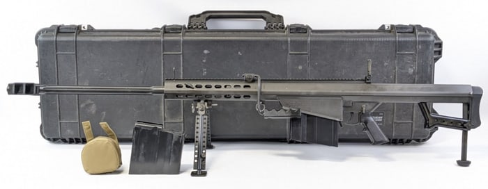 Barrett M82A1 .50 BMG Semi Auto Rifle w/ Case
