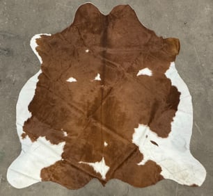 Large Brown Cow Hide Rug
