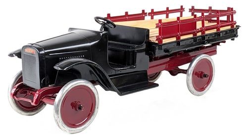 Restored Buddy L Stake Side Lumber Truck