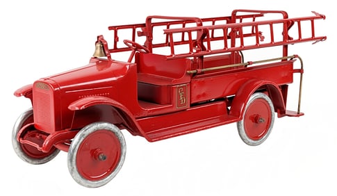 Restored Buddy L Ladder Fire Truck