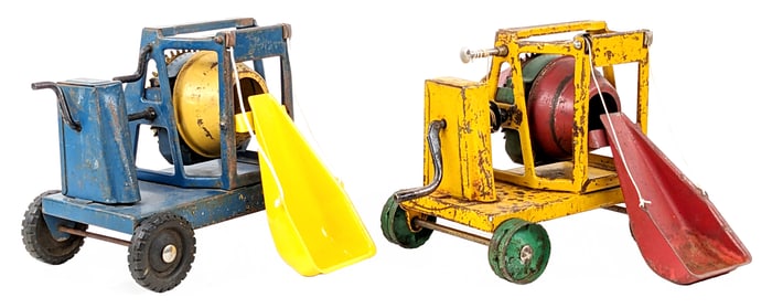 (2) Buddy L Concrete Mixers