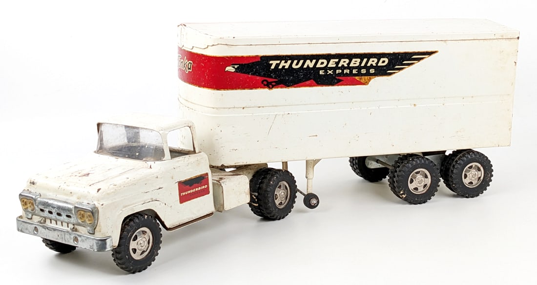 Tonka Thunderbird Express Truck & Trailer (1 of 12)