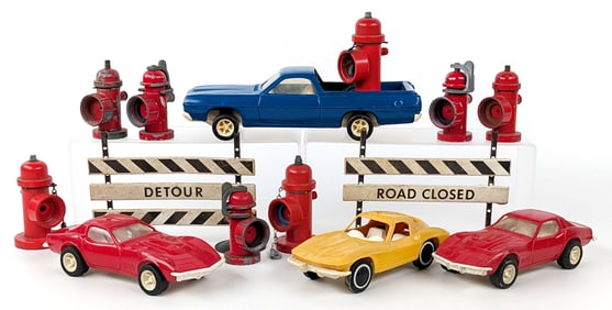 Tonka Corvettes, Ranchero, Fire Hydrants, and Road Signs