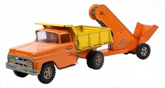 Original Tonka Dump Truck w/ Sand Loader - Orange