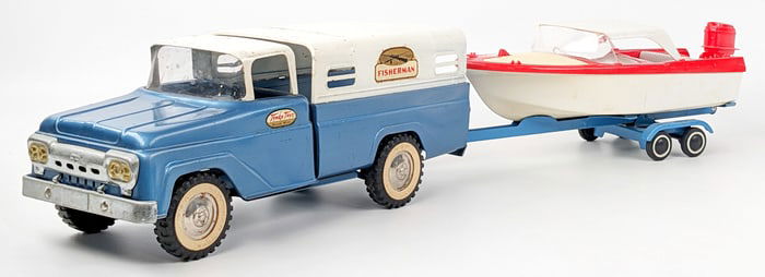 Original Tonka Deluxe Fisherman Truck Set