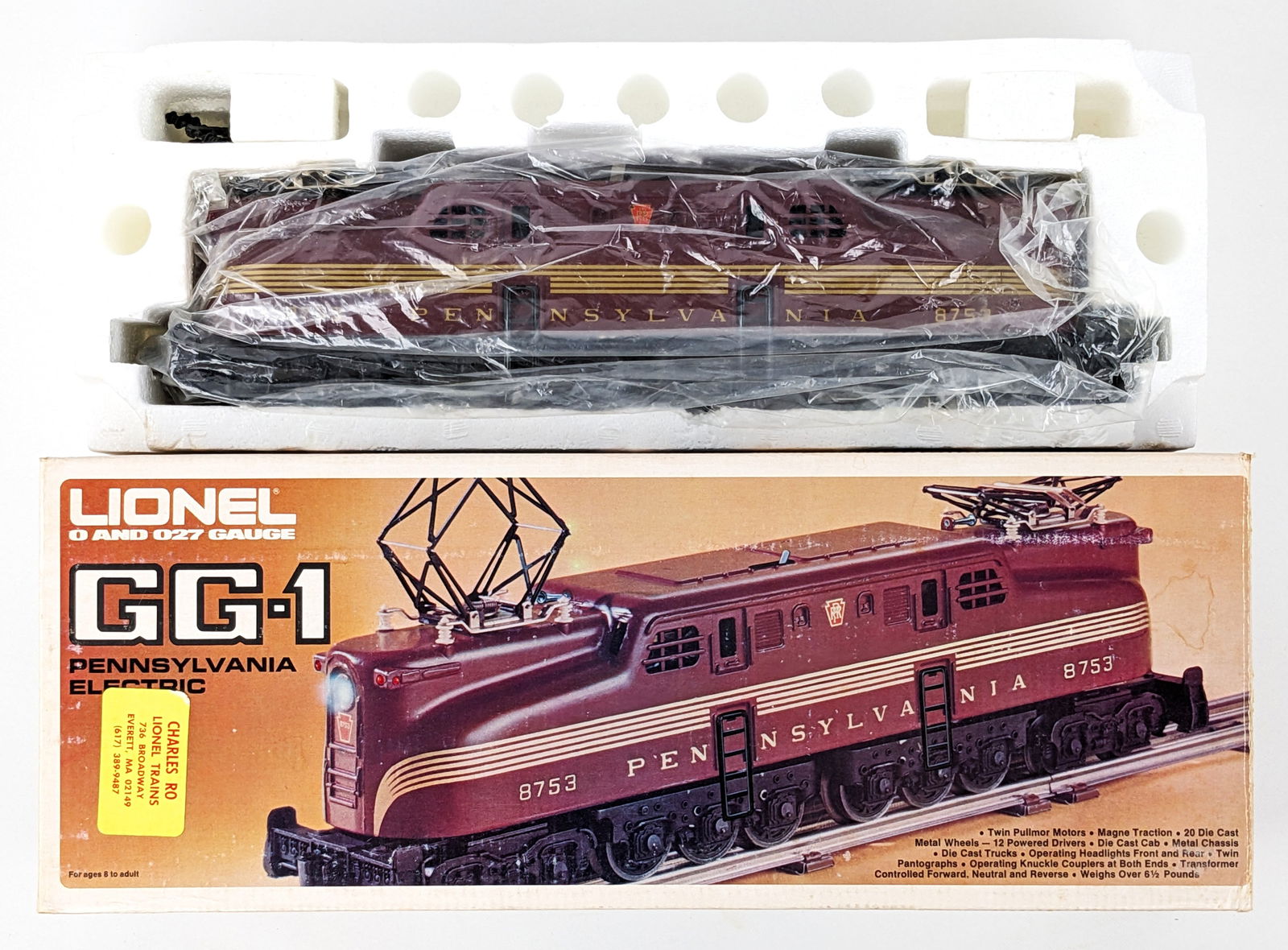 Lionel Pennsylvania GG-1 Electric Engine #8753 (1 of 8)