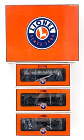 Lionel Cass Scenic Railroad Skeleton Log Car 3-Pack #2 6-29488