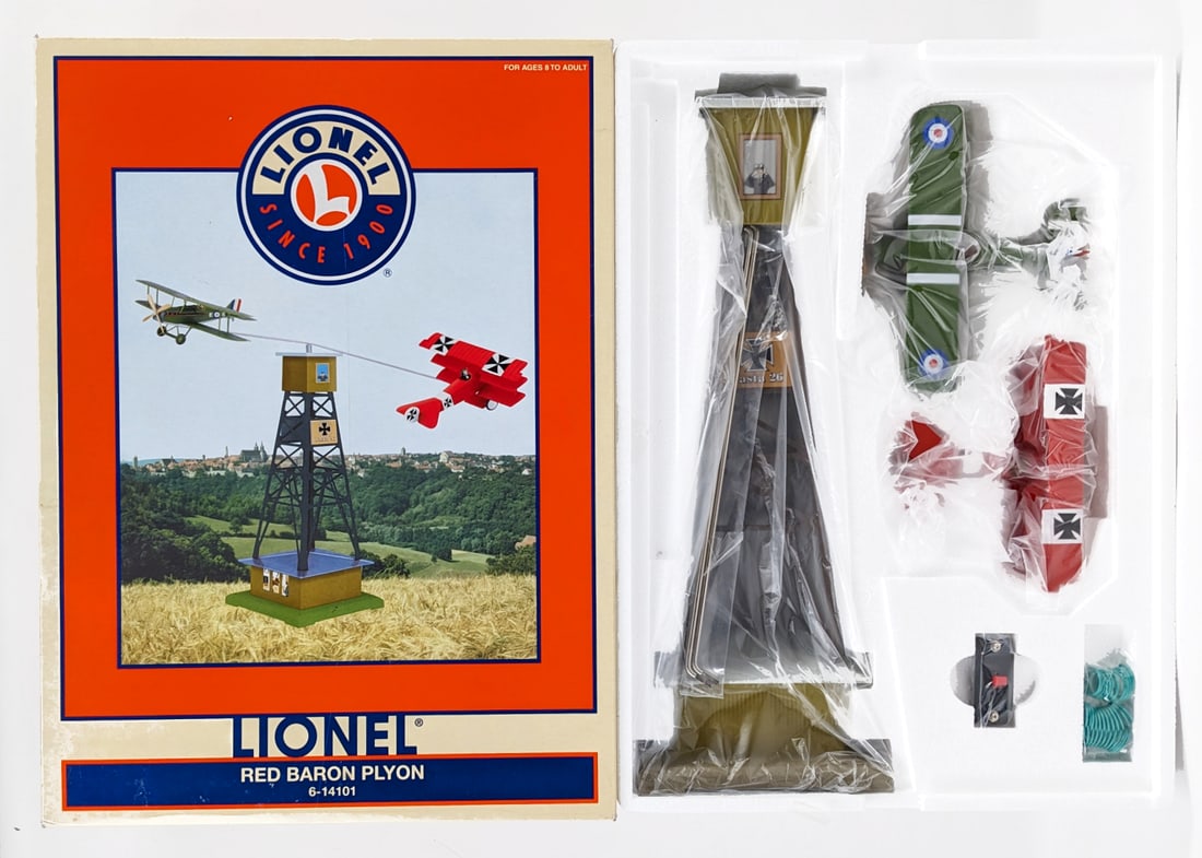 Lionel Red Baron Plyon 6-14101: Lionel Red Baron Plyon. Good condition new in the box, never displayed. The box is very good. Item No. 6-14101.