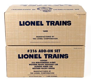 Lionel LCCA Burlington 1600 Diesel Set and Add Ons